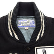 Load image into Gallery viewer, Whitesville Varsity Jacket Men's Letterman Jacket Melton x Leather Award Jacket WV15385 WV15385-119 Black/Black
