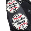 Load image into Gallery viewer, Whitesville Varsity Jacket Men's Letterman Jacket Melton x Leather Award Jacket WV15385 WV15385-119 Black/Black