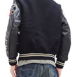 Load image into Gallery viewer, Whitesville Varsity Jacket Men's Letterman Jacket Melton x Leather Award Jacket WV15385 WV15385-119 Black/Black