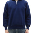 Load image into Gallery viewer, Whitesville Men's Collared Half-Zip Sweatshirt - Heavyweight Loopwheel Fleece, Made in Japan, Vintage-Inspired Athletic Wear (Toyo Enterprises WV69641 128 Navy)