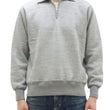 Load image into Gallery viewer, Whitesville Men's Collared Half-Zip Sweatshirt - Heavyweight Loopwheel Fleece, Made in Japan, Vintage-Inspired Athletic Wear (Toyo Enterprises WV69641 113 Heather Gray)