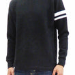 Load image into Gallery viewer, Momotaro Jeans Waffle Shirt Men's Long Sleeve Waffle-Knit Thermal T-Shirt with Stripe MZTS0079 Black