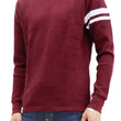 Load image into Gallery viewer, Momotaro Jeans Waffle Shirt Men's Long Sleeve Waffle-Knit Thermal T-Shirt with Stripe MZTS0079 Burgundy
