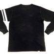 Load image into Gallery viewer, Momotaro Jeans Waffle Shirt Men's Long Sleeve Waffle-Knit Thermal T-Shirt with Stripe MZTS0079 Black
