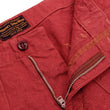 Load image into Gallery viewer, Pherrow's Linen Shorts Men's Relaxed Fit Zip Fly Above the Knee-Length 21S-PMMS1 Red