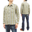 Load image into Gallery viewer, Pherrow's Plaid Flannel Shirt Mens Long Sleeve Checked Button Up Shirt 21W-720WS Beige/Yellow