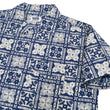 Load image into Gallery viewer, Pherrow's Shirt Men's Short Sleeve Hawaiian Pattern Print Indigo Casual Resort Collar Shirt Pherrows 22S-PIS1