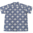Load image into Gallery viewer, Pherrow's Shirt Men's Short Sleeve Hawaiian Pattern Print Indigo Casual Resort Collar Shirt Pherrows 22S-PIS1