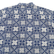 Load image into Gallery viewer, Pherrow's Shirt Men's Short Sleeve Hawaiian Pattern Print Indigo Casual Resort Collar Shirt Pherrows 22S-PIS1