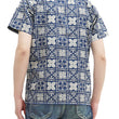 Load image into Gallery viewer, Pherrow's Shirt Men's Short Sleeve Hawaiian Pattern Print Indigo Casual Resort Collar Shirt Pherrows 22S-PIS1