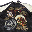 Load image into Gallery viewer, Japanesque Men's Japanese Souvenir Jacket Japan Art Fujin and Raijin Embroidered Sukajan 3RSJ-003 Black/Off