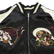 Load image into Gallery viewer, Japanesque Men's Japanese Souvenir Jacket Japan Art Fujin and Raijin Embroidered Sukajan 3RSJ-003 Black/Off