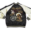 Load image into Gallery viewer, Japanesque Men's Japanese Souvenir Jacket Japan Art Fujin and Raijin Embroidered Sukajan 3RSJ-003 Black/Off