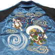 Load image into Gallery viewer, Japanesque Japanese Souvenir Jacket 3RSJ-003 Fujin Raijin Men's Sukajan Blue/Black