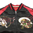 Load image into Gallery viewer, Japanesque Japanese Souvenir Jacket 3RSJ-003 Fujin Raijin Men's Sukajan Black/Red