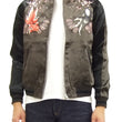 Load image into Gallery viewer, Japanesque Japanese Souvenir Jacket 3RSJ-015 goldfish Men's Sukajan Charcoal-Gray/Black