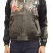 Load image into Gallery viewer, Japanesque Japanese Souvenir Jacket 3RSJ-015 goldfish Men's Sukajan Charcoal-Gray/Black