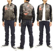 Load image into Gallery viewer, Japanesque Japanese Souvenir Jacket 3RSJ-015 goldfish Men's Sukajan Charcoal-Gray/Black