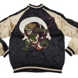 Load image into Gallery viewer, Japanesque Sukajan Men's Japanese Souvenir Jacket Fujin Embroidery 3RSJ-020 Black