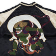 Load image into Gallery viewer, Japanesque Sukajan Men's Japanese Souvenir Jacket Fujin Embroidery 3RSJ-020 Black