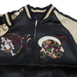 Load image into Gallery viewer, Japanesque Sukajan Men's Japanese Souvenir Jacket Fujin Embroidery 3RSJ-020 Black