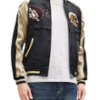 Load image into Gallery viewer, Japanesque Sukajan Men's Japanese Souvenir Jacket Fujin Embroidery 3RSJ-020 Black