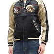 Load image into Gallery viewer, Japanesque Sukajan Men's Japanese Souvenir Jacket Fujin Embroidery 3RSJ-020 Black