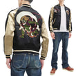 Load image into Gallery viewer, Japanesque Sukajan Men's Japanese Souvenir Jacket Fujin Embroidery 3RSJ-020 Black