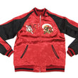Load image into Gallery viewer, Japanesque Japanese Souvenir Jacket 3RSJ-020 Fujin Raijin Men's Sukajan Red/Black