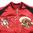 Load image into Gallery viewer, Japanesque Japanese Souvenir Jacket 3RSJ-020 Fujin Raijin Men's Sukajan Red/Black