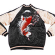 Load image into Gallery viewer, Japanesque Men's Japanese Souvenir Jacket koi fish Embroidered Sukajan 3RSJ-022 Black/Pink