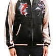 Load image into Gallery viewer, Japanesque Men's Japanese Souvenir Jacket koi fish Embroidered Sukajan 3RSJ-022 Black/Pink