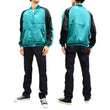 Load image into Gallery viewer, Japanesque Men's Japanese Souvenir Jacket koi fish Embroidered Sukajan 3RSJ-022 Blue-Green/Black