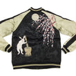 Load image into Gallery viewer, Japanesque Japanese Souvenir Jacket 3RSJ-023 Moon rabbit Men's Sukajan Black/Beige