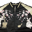 Load image into Gallery viewer, Japanesque Japanese Souvenir Jacket 3RSJ-023 Moon rabbit Men's Sukajan Black/Beige