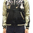 Load image into Gallery viewer, Japanesque Japanese Souvenir Jacket 3RSJ-023 Moon rabbit Men's Sukajan Black/Beige
