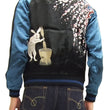Load image into Gallery viewer, Japanesque Japanese Souvenir Jacket 3RSJ-023 Moon rabbit Men's Sukajan Black/Blue