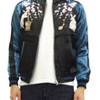 Load image into Gallery viewer, Japanesque Japanese Souvenir Jacket 3RSJ-023 Moon rabbit Men's Sukajan Black/Blue