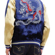Load image into Gallery viewer, Japanesque Men's Japanese Souvenir Jacket Dragon Sukajan 3RSJ-024 Navy-Blue/Beige