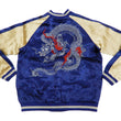 Load image into Gallery viewer, Japanesque Men's Japanese Souvenir Jacket Dragon Sukajan 3RSJ-024 Navy-Blue/Beige