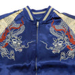 Load image into Gallery viewer, Japanesque Men's Japanese Souvenir Jacket Dragon Sukajan 3RSJ-024 Navy-Blue/Beige