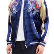 Load image into Gallery viewer, Japanesque Men's Japanese Souvenir Jacket Dragon Sukajan 3RSJ-024 Navy-Blue/Beige