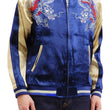 Load image into Gallery viewer, Japanesque Men's Japanese Souvenir Jacket Dragon Sukajan 3RSJ-024 Navy-Blue/Beige