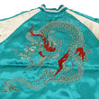 Load image into Gallery viewer, Japanesque Men's Japanese Souvenir Jacket Dragon Embroidered Sukajan 3RSJ-024 Blue-Green/Off