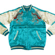 Load image into Gallery viewer, Japanesque Men's Japanese Souvenir Jacket Dragon Embroidered Sukajan 3RSJ-024 Blue-Green/Off