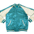 Load image into Gallery viewer, Japanesque Men's Japanese Souvenir Jacket Dragon Embroidered Sukajan 3RSJ-024 Blue-Green/Off