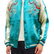Load image into Gallery viewer, Japanesque Men's Japanese Souvenir Jacket Dragon Embroidered Sukajan 3RSJ-024 Blue-Green/Off