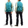 Load image into Gallery viewer, Japanesque Men's Japanese Souvenir Jacket Dragon Embroidered Sukajan 3RSJ-024 Blue-Green/Off