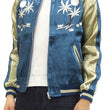 Load image into Gallery viewer, Japanesque Japanese Souvenir Jacket 3RSJ-026 Hawaii Men's Sukajan Blue/Beige