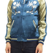 Load image into Gallery viewer, Japanesque Japanese Souvenir Jacket 3RSJ-026 Hawaii Men's Sukajan Blue/Beige